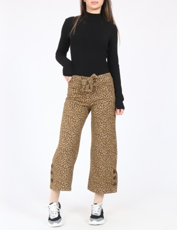 
						Pantaloni Zara, animal print
