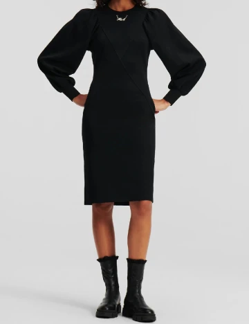 Rochie scurta KARL LAGERFELD, negru