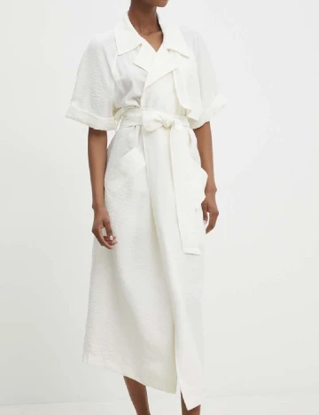 Rochie medie Answear LAB, alb