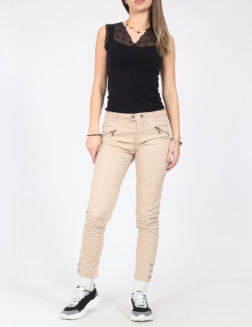 
						Pantaloni Zara, crem