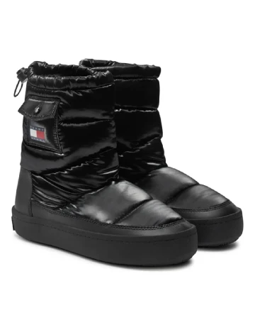Ghete Tommy Jeans, negru