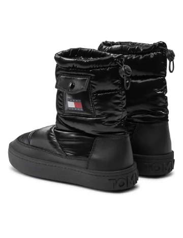 Ghete Tommy Jeans, negru