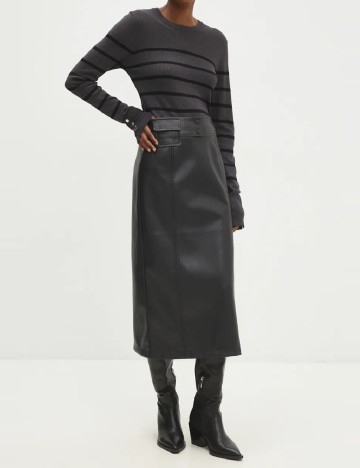 
						Fusta Answear LAB, negru