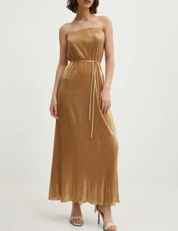 Rochie lunga Never Fully Dressed, auriu