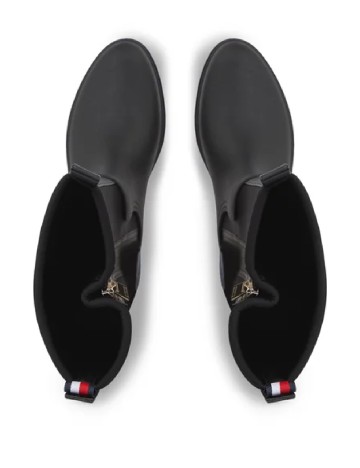 Cizme de ploaie Tommy Jeans, negru/gri