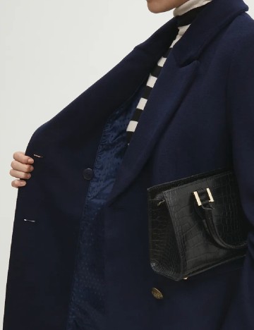 Palton oversize Answear LAB, bleumarin