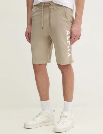 Pantaloni scurti ALPHA INDUSTRIES, maro