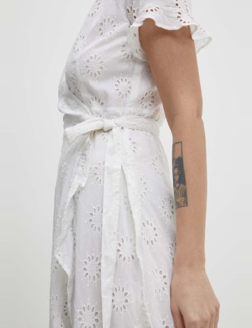 Rochie medie Answear LAB, alb