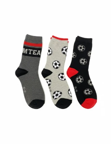 Set sosete 3 perechi Cozzi, mix culori