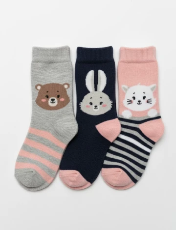 Set sosete 3 perechi Cozzi, mix culori