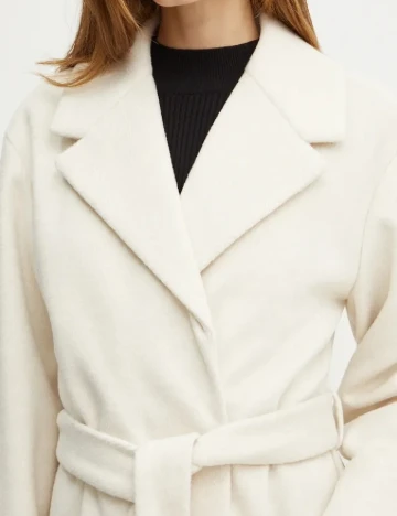 Palton oversize Liu Jo, crem