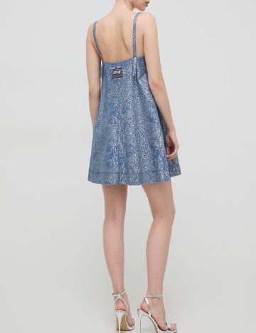 Rochie scurta Versace Jeans Couture, albastru