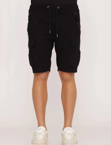 Pantaloni scurti ALPHA INDUSTRIES, negru
