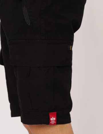 Pantaloni scurti ALPHA INDUSTRIES, negru