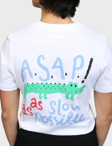 Tricou On Vacation, alb