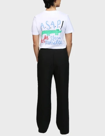 Tricou On Vacation, alb