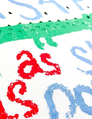 Tricou On Vacation, alb