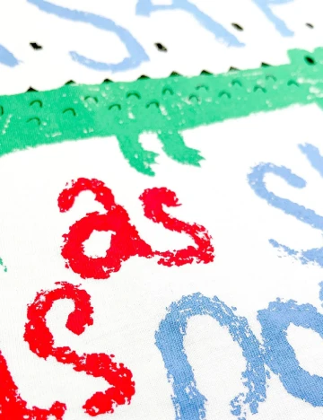 Tricou On Vacation, alb