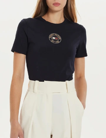 Tricou Tommy Hilfiger, bleumarin