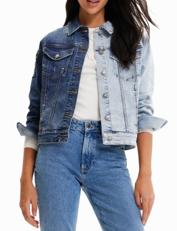 
						Jacheta Desigual, albastru