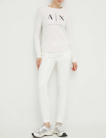 Pantaloni Armani Exchange, alb