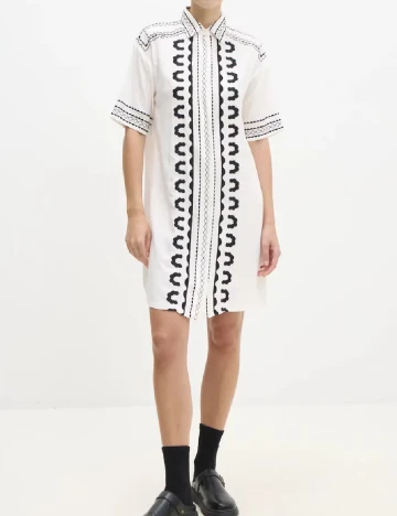 Rochie scurta Answear LAB, alb