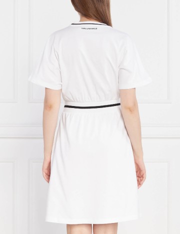 Rochie scurta KARL LAGERFELD, alb
