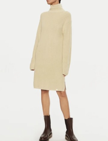 Rochie scurta Calvin Klein Jeans, bej