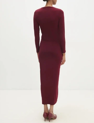 Rochie lunga Answear LAB, visiniu