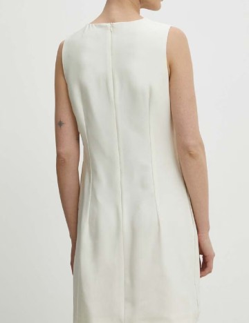 Rochie scurta Answear LAB, ecru