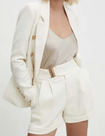 Pantaloni scurti Answear LAB, crem