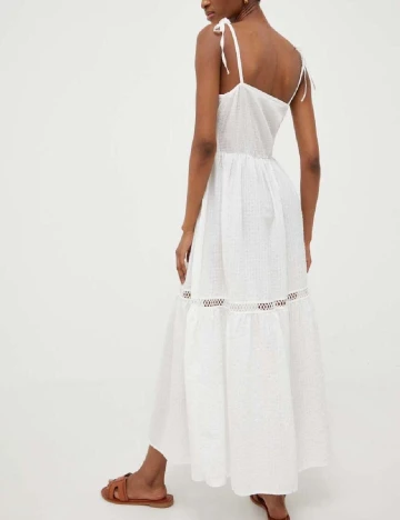 Rochie medie Answear LAB, alb