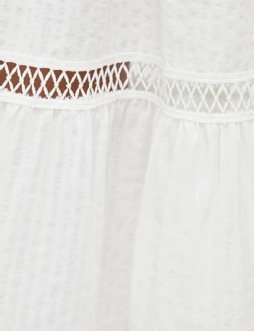 Rochie medie Answear LAB, alb