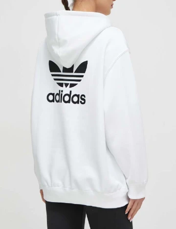 Hanorac Oversize Adidas, alb