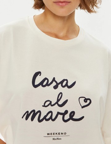 Tricou Weekend Max Mara, ecru