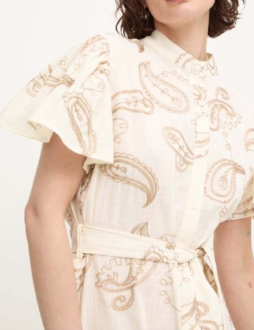 Rochie scurta Answear LAB, crem