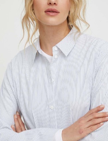 Camasa Resume, alb/negru