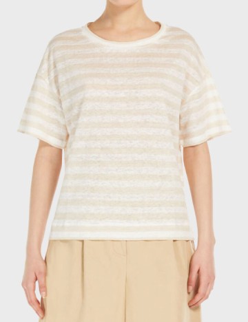 
						Tricou Weekend Max Mara, crem/alb