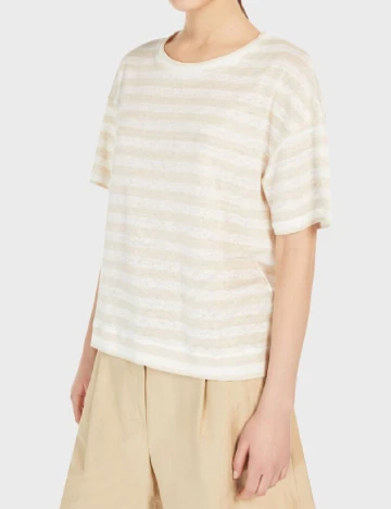Tricou Weekend Max Mara, crem/alb