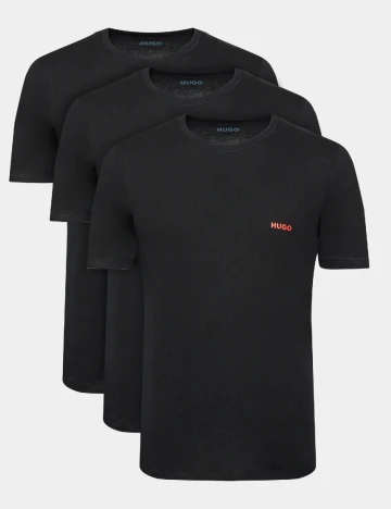 Set Tricouri 3 bucati Hugo, negru