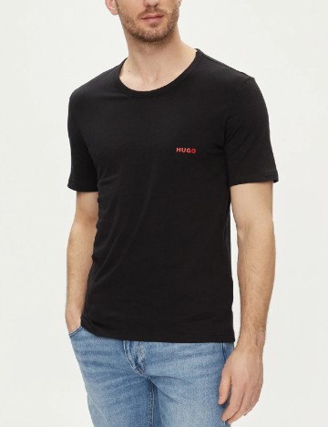 Set Tricouri 3 bucati Hugo, negru