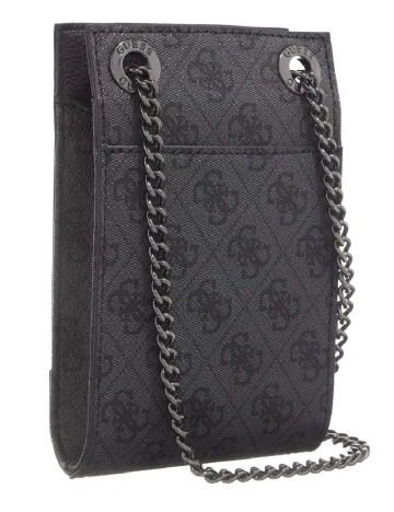 Geanta pentru telefon Guess, gri inchis