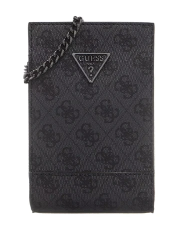 Geanta pentru telefon Guess, gri inchis