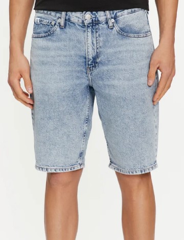 Pantaloni scurti Calvin Klein Jeans, albastru