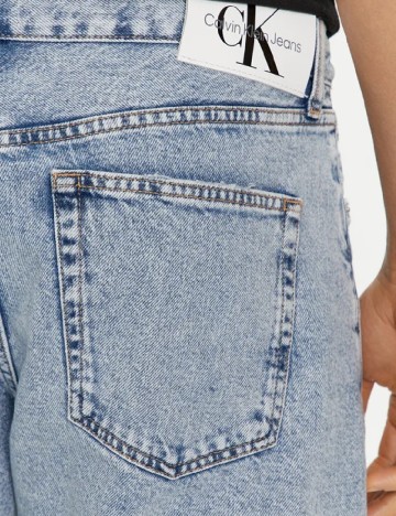 Pantaloni scurti Calvin Klein Jeans, albastru