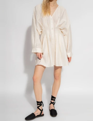 Rochie scurta Samsoe, ecru