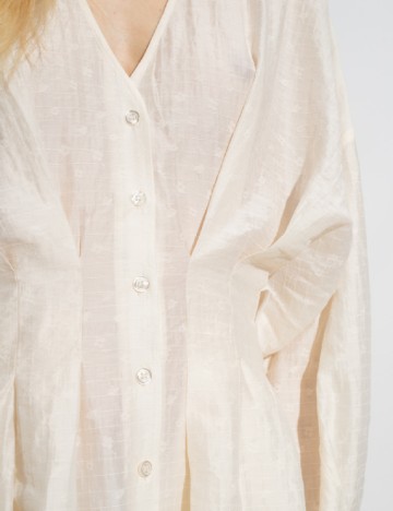 Rochie scurta Samsoe, ecru