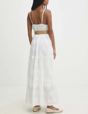 Rochie lunga Answear LAB, alb