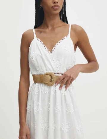 Rochie lunga Answear LAB, alb