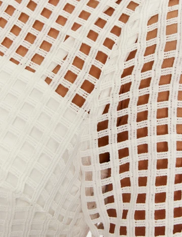 Rochie medie DKNY, alb